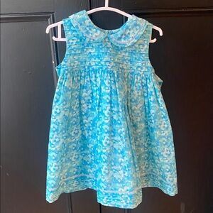 Luli & Me Blue Floral Sleeveless Dress